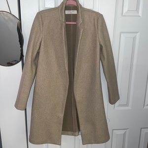 Love Tree Coat -long sleeve - Tan, Oatmeal, Light Brown color - Medium - casual
